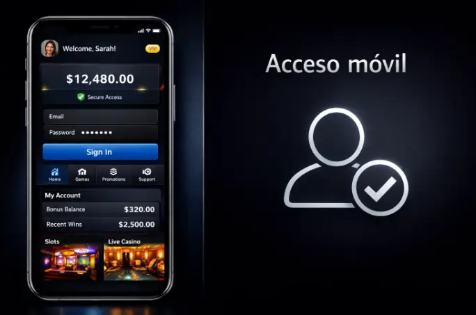 Cómo iniciar sesión y usar la cuenta en móvil